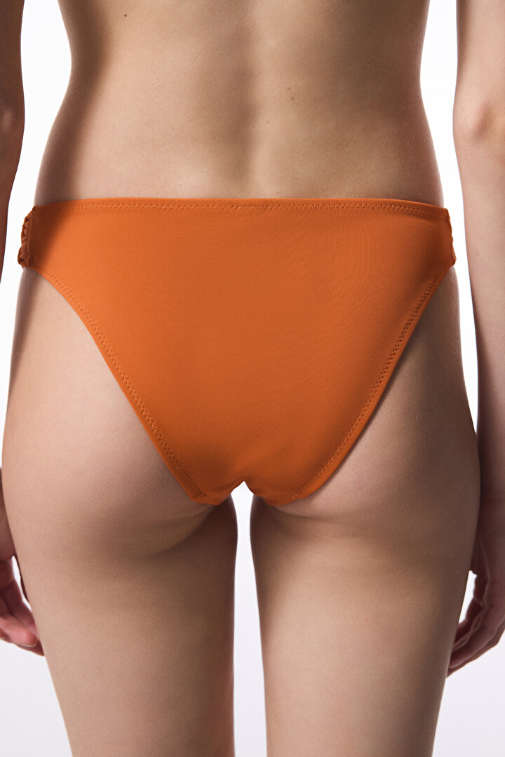 Turuncu Makrome Detaylı Bikini Altı - 2