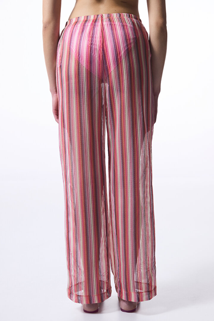 Moi Stripe Çok Renkli Pantolon - 2