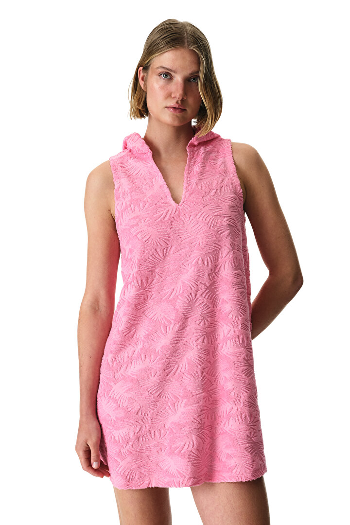Açık Pembe Towel Kaftan - 1