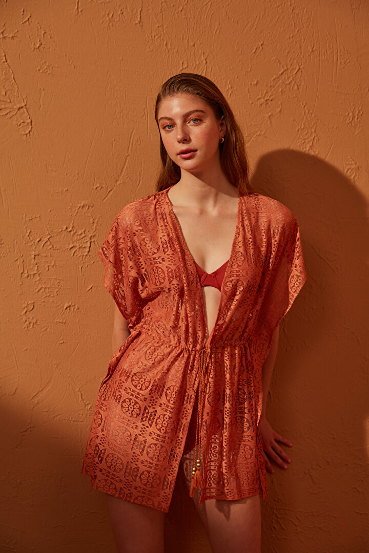Lucette Orange Caftan - 2