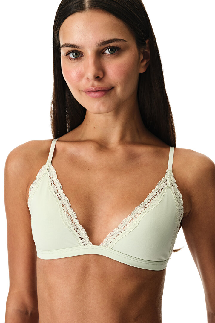 Mint Green Triangle Bra - 1