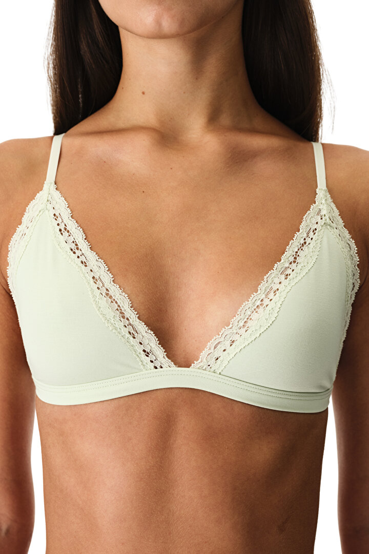 Mint Green Triangle Bra - 2