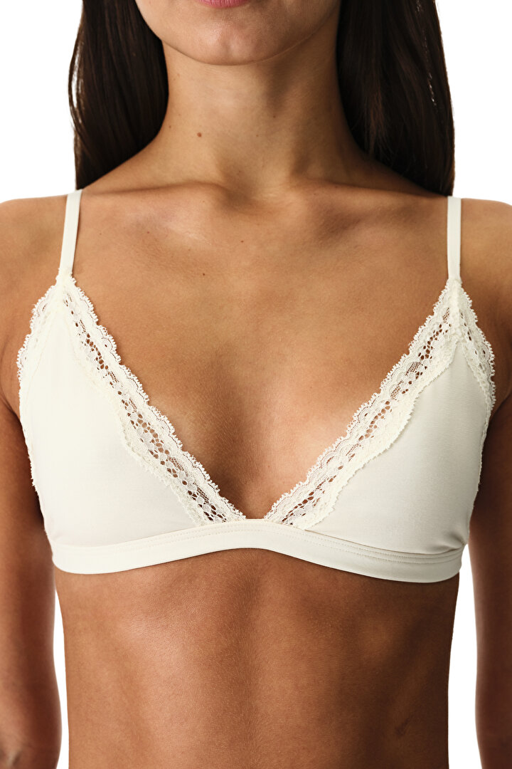 White Triangle Bra - 2