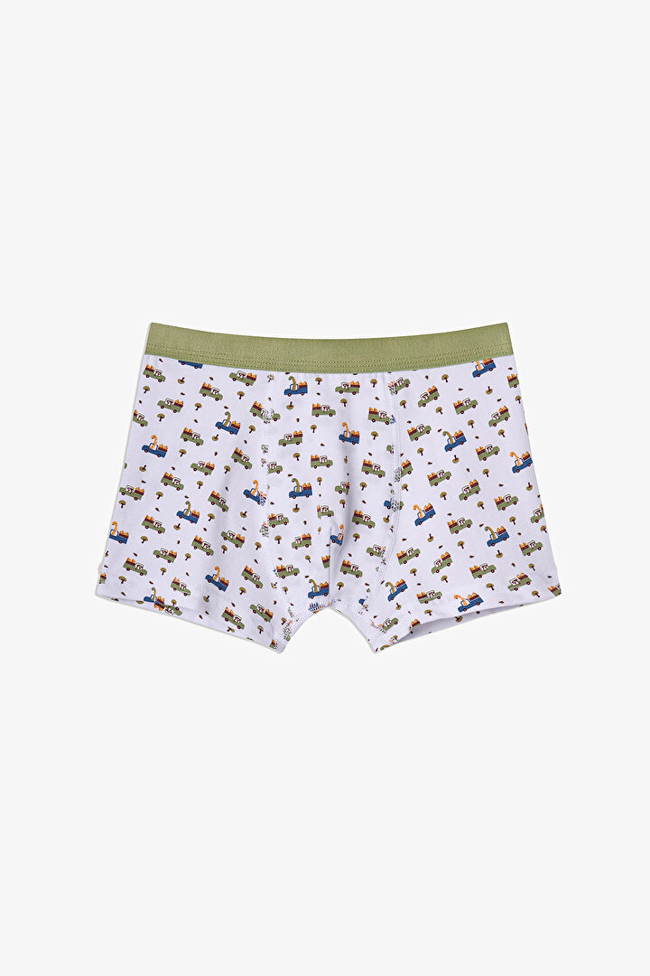 Haki Erkek Çocuk Dino in The Field 3'lü Boxer - 2