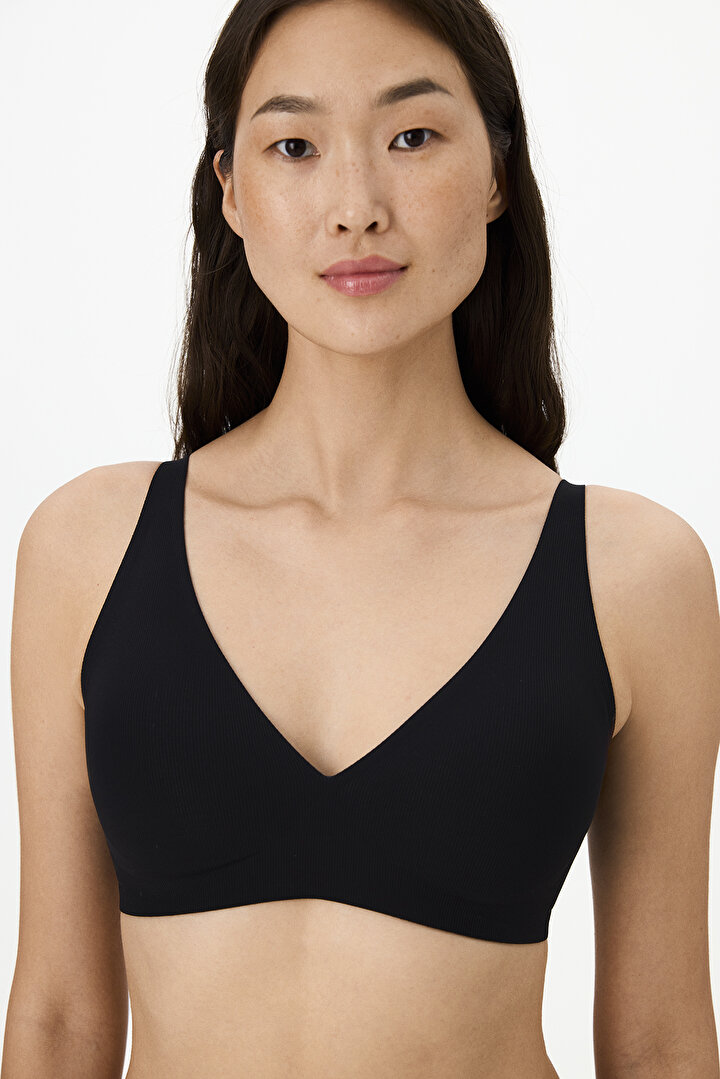 Siyah Fit Decolette Sütyen - 1