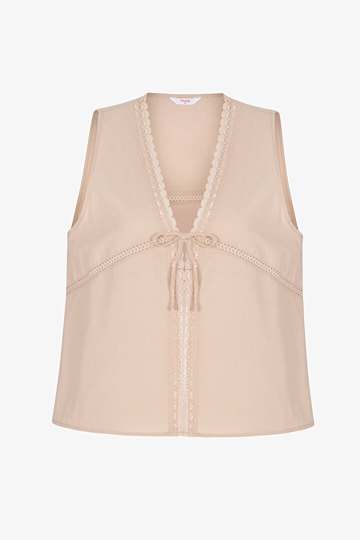 Beige Belle Pants Pajama Set - 2