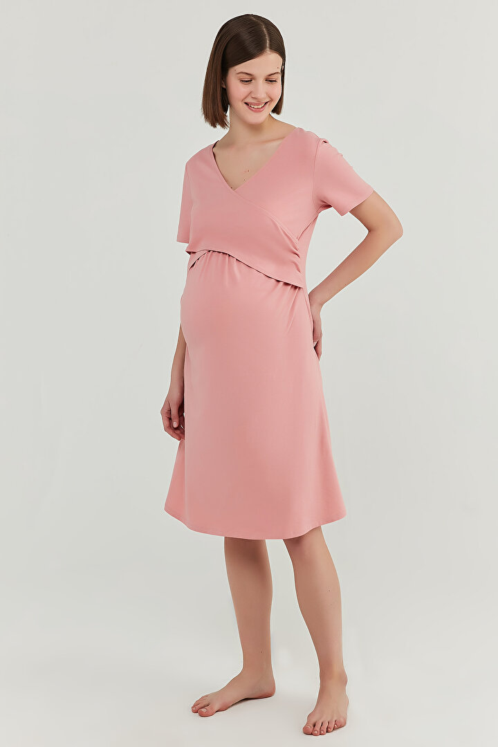 Mama Pink Envelope Dress - 1