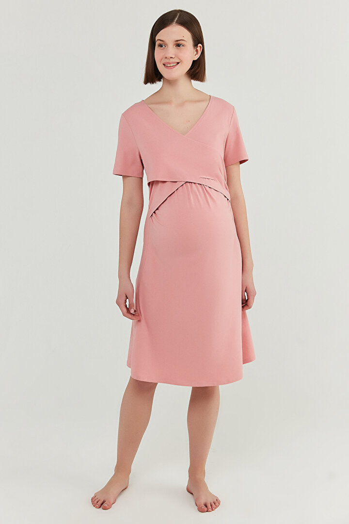 Mama Pink Envelope Dress - 2