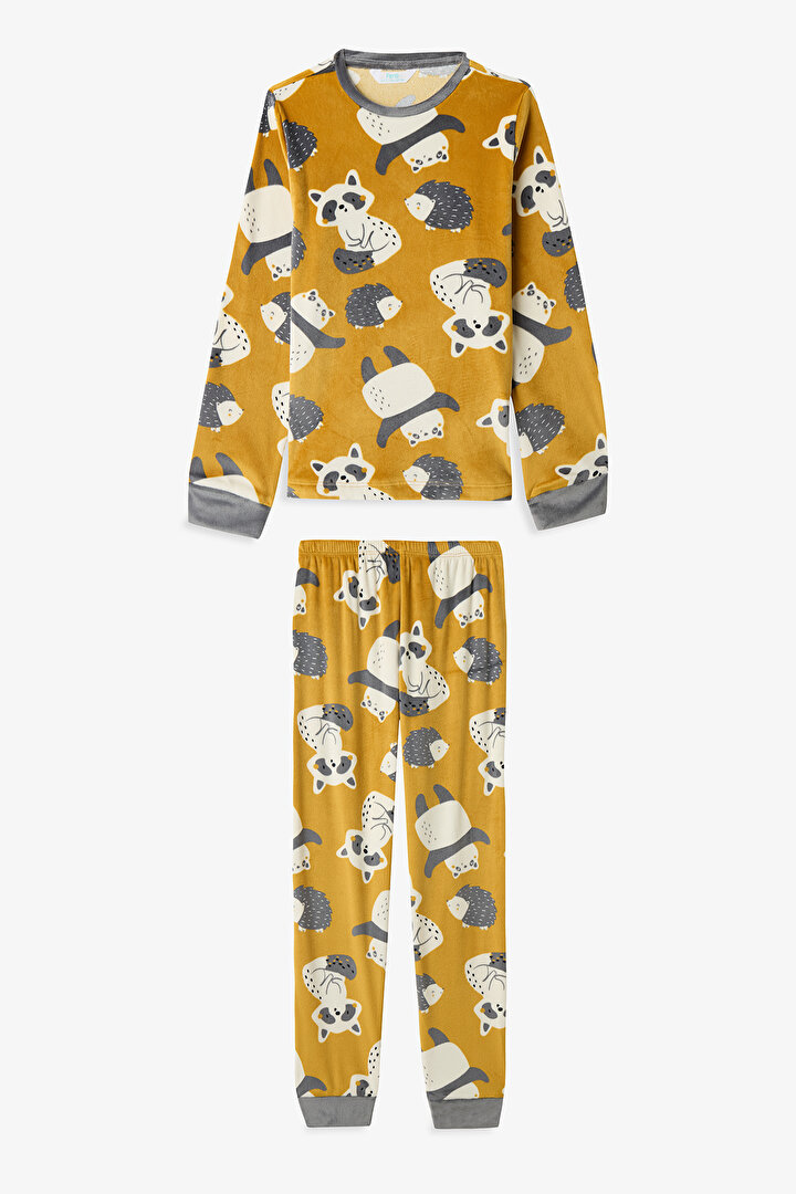 Mustard Boys Animals Pajama Set - 1