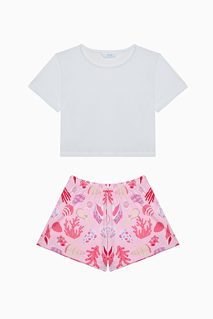 Kız Çocuk Pinkish Pijama Takımı - 1