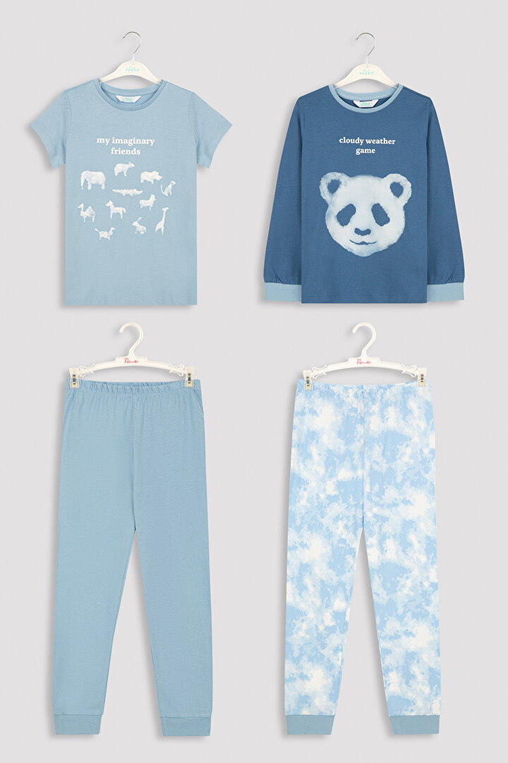Multicolor Imaginary 4in1 PJ Set - 1