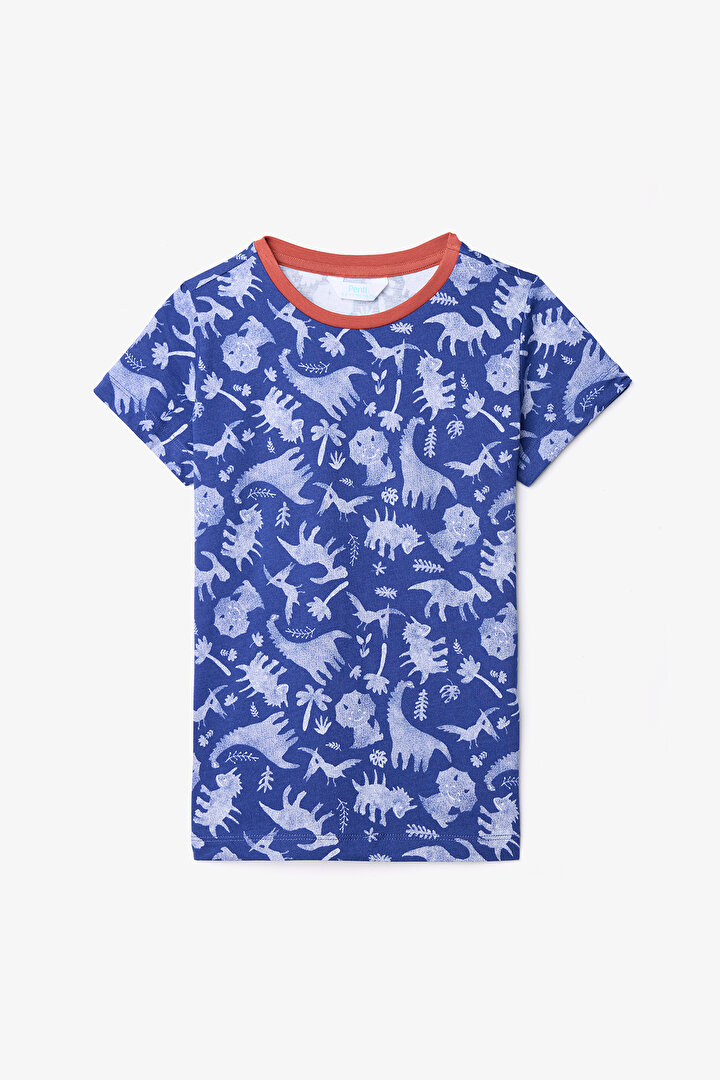 Erkek Çocuk Wild Koyu Mavi Pijama Takımı - 2