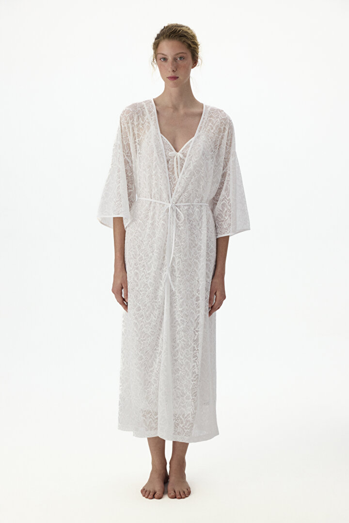 Beyaz Bridal Delicate  Gecelik - 1