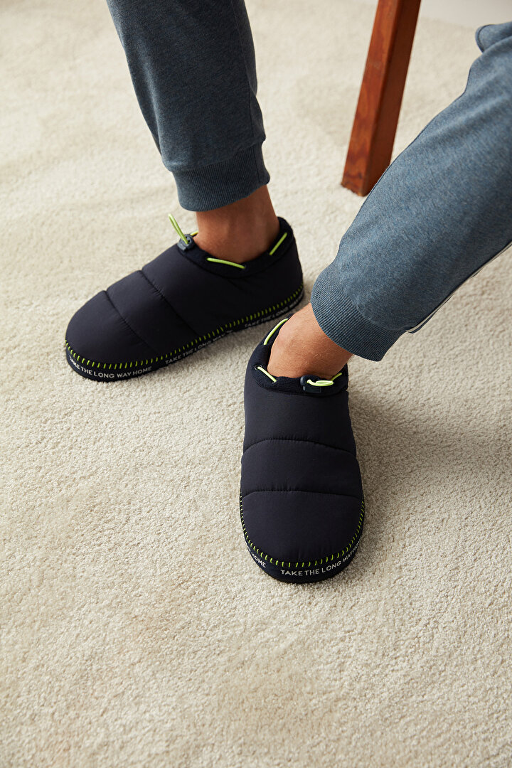 Erkek Neon Puffy Lacivert Ev Botu - 1