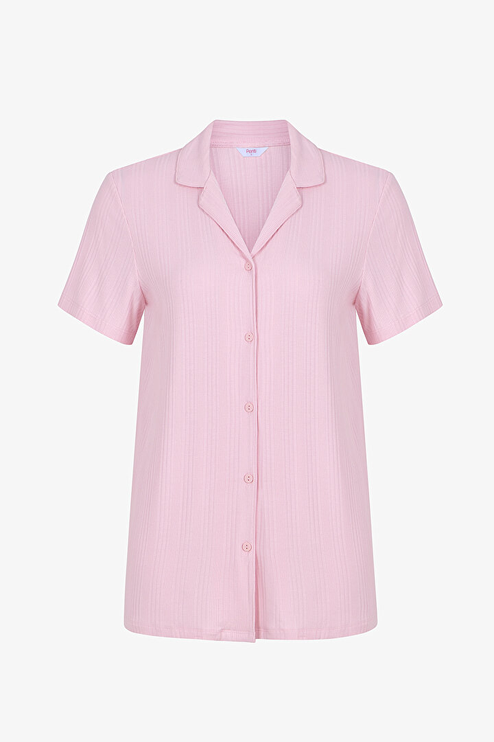 Pembe Alia Pink Gömlek Pantolon Pijama Takımı - 2