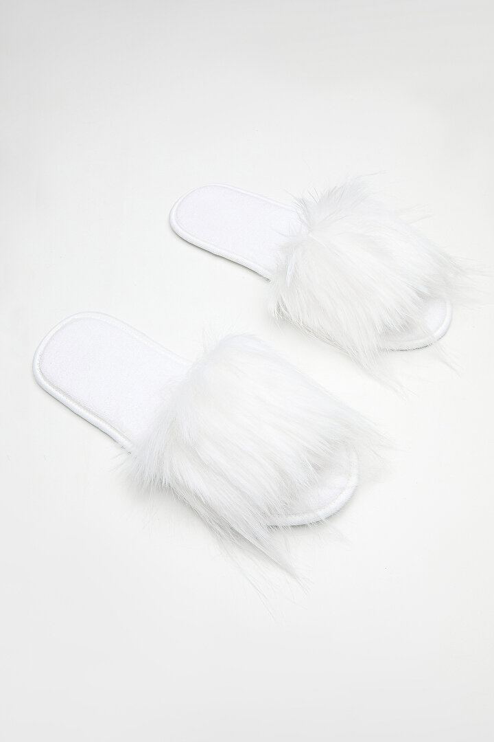 Hannah White Slipper - 1