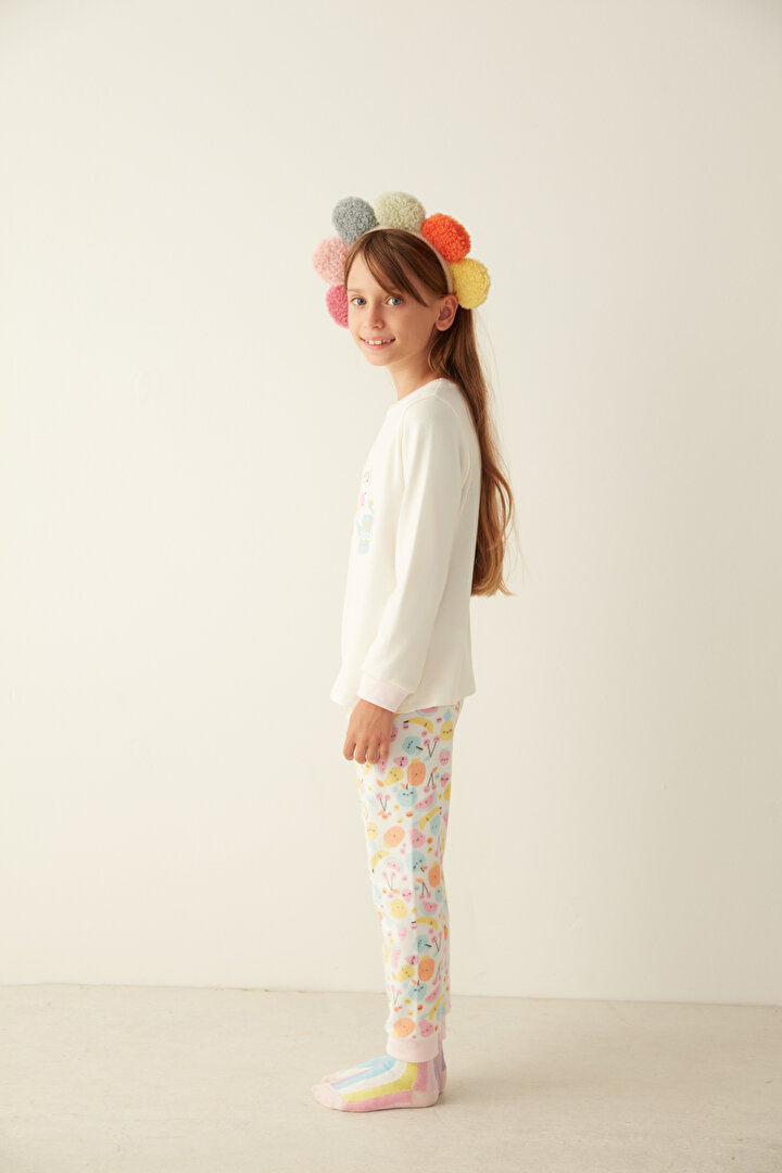 Multi Colour Girls G. Fruit - Tea Thermal PJ Set - 3