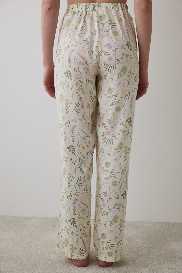 Iris Floral Pantolon Çok Renkli Pijama Altı - 2