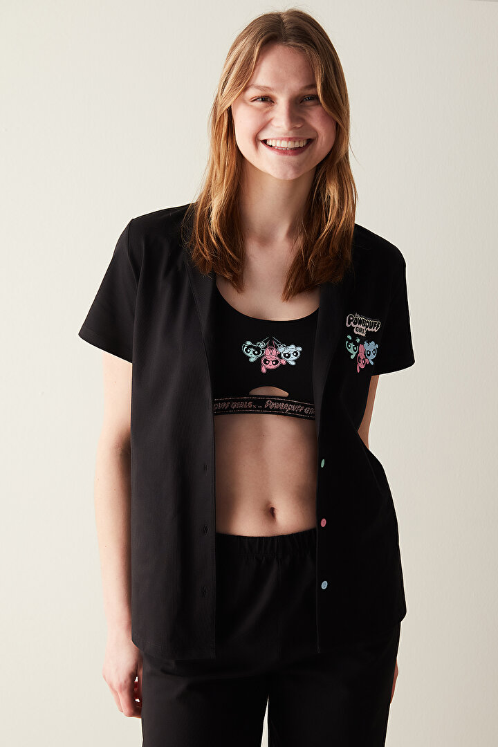 Dark Shirt Pant PJ Set - Powerpuff Girls Collection - 2