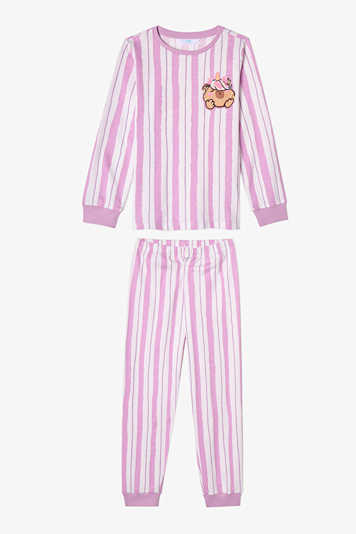 Girls' Capy Community Long Sleeve 2 Pack Pyjama Set - 2