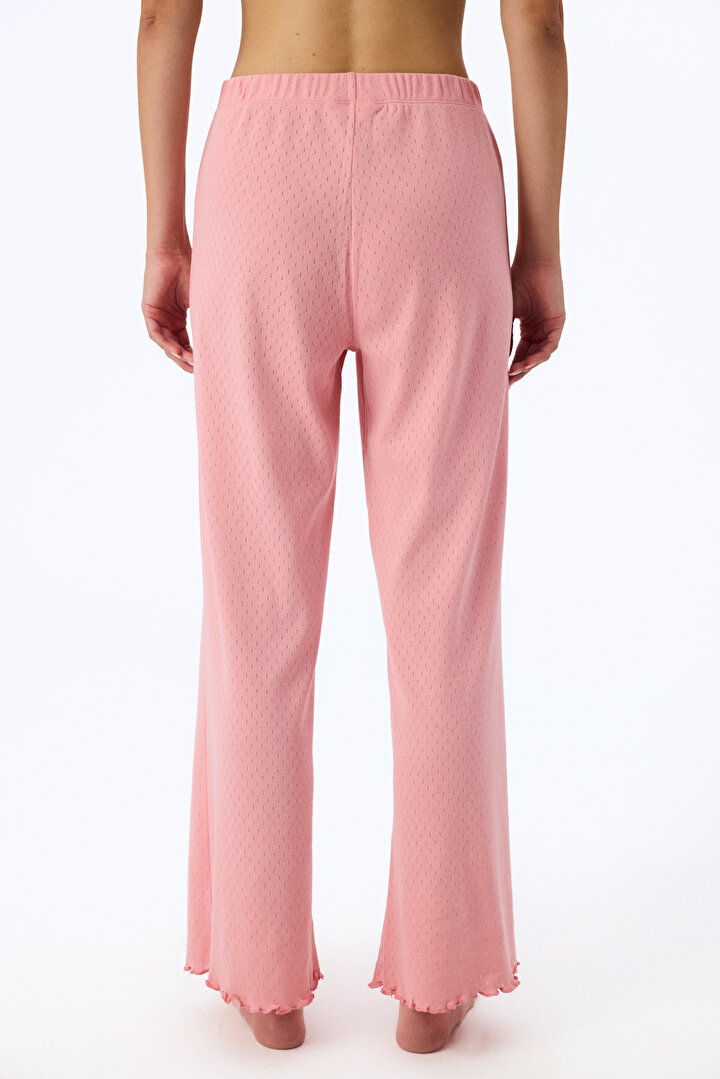 Pembe Dusty Rose Pointel Pijama Altı - 2