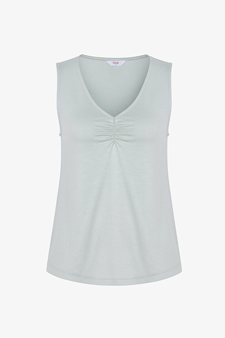 Açık Yeşili Serenity Solid Atlet Pijama Üstü - 1