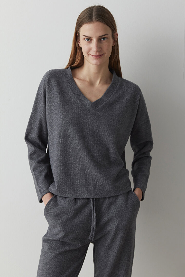 Genuine Knitted Pantolon Takım - 2