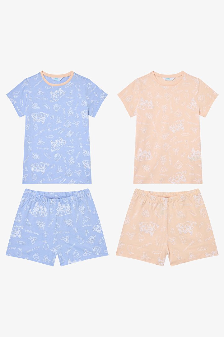 Girls Cote D'Azur 2in1 PJ Set - 1