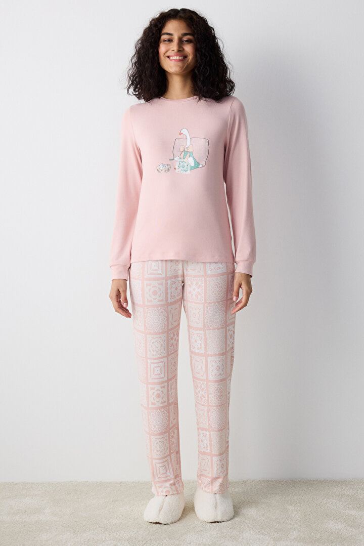 Dreamy Pink Thermal PJ Set - 1