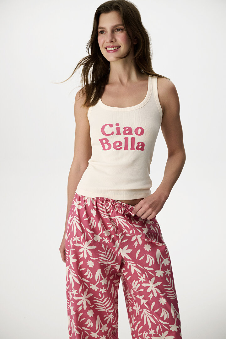 Gül Kurusu Ciao Pantolon Pijama Takımı - 2
