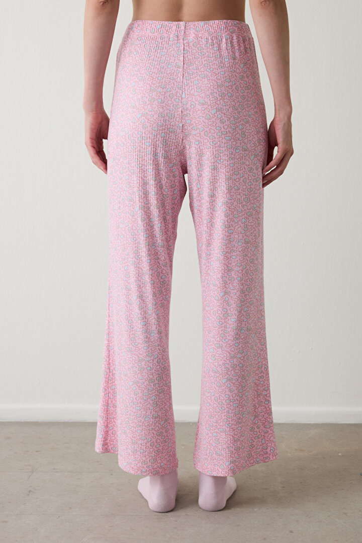 Açık Pembe Not Today Çiçekli Pijama Altı - 2
