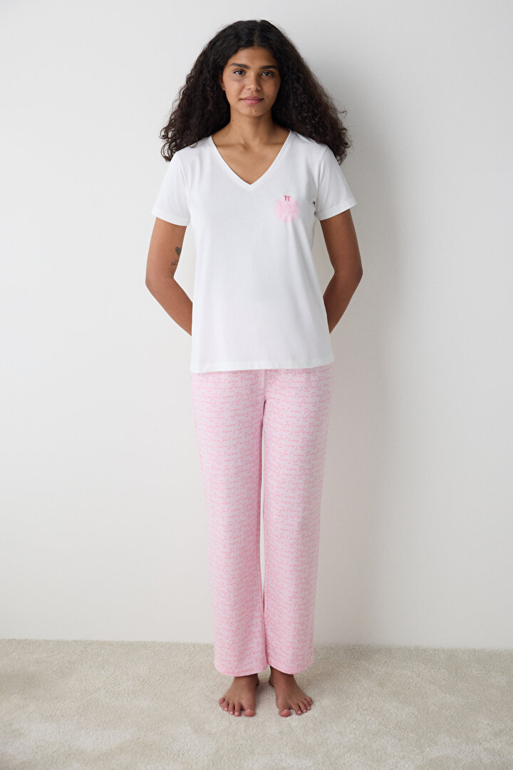 Pinkish Pant Light Pink PJ Set - 1