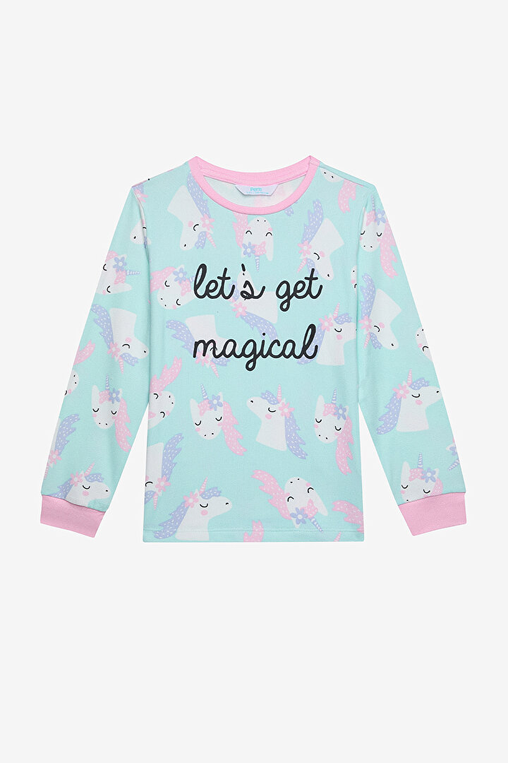 Girls Magical Thermal Multi Colour PJ Set - 2