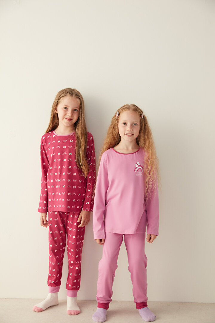 Çok Renkli G.Pinkblow 2li Pijama Takımı - 1