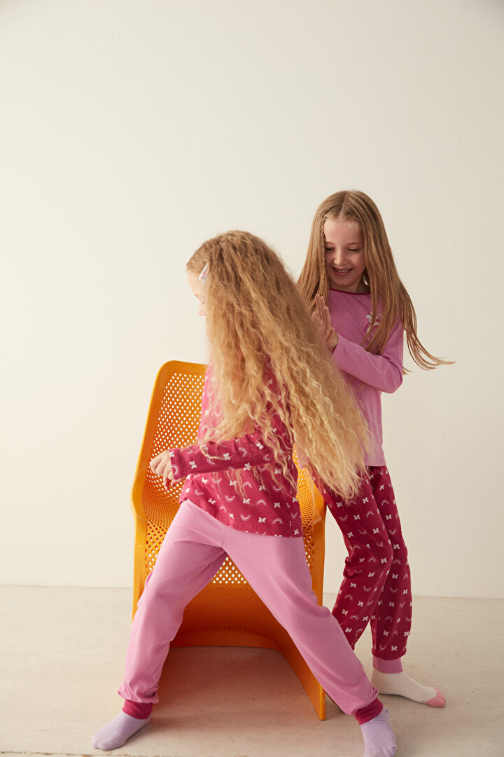 Çok Renkli G.Pinkblow 2li Pijama Takımı - 2