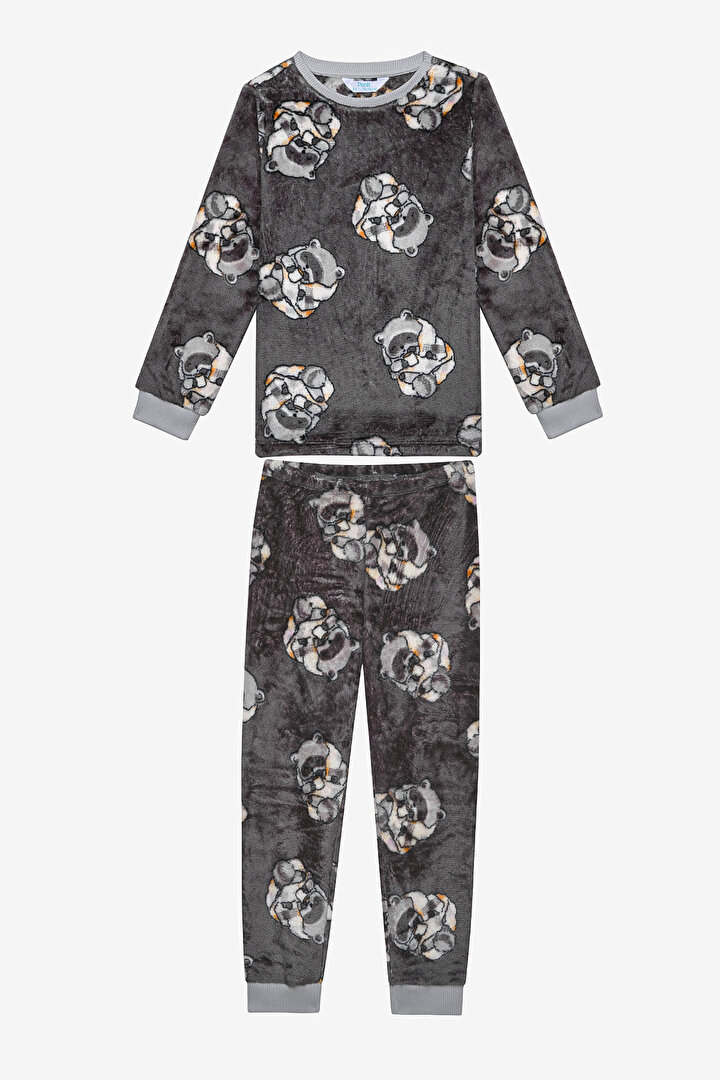 Girls Racoon Multi Colour PJ Set - 1