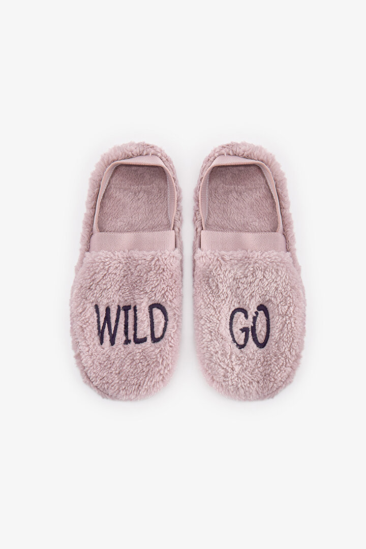 Lila Wild Slogan Desenli Çetik - 1