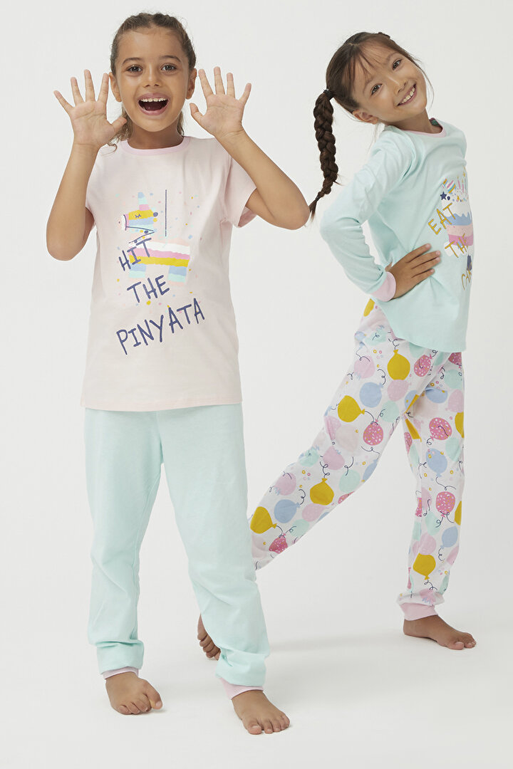 Girls Pinyata 4in1 PJ Set - 2