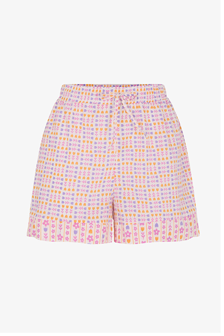 Flora Çiçekli Şort Pijama Altı - 1
