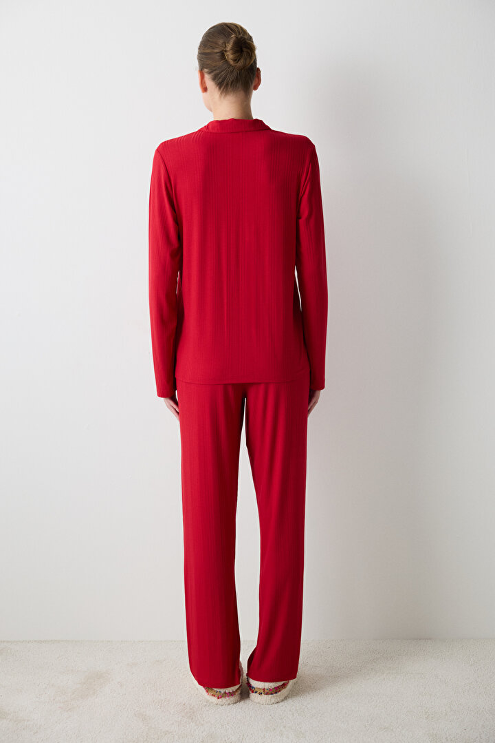 La Perla Red Silk Pajamas Womens La Perla Intimates Sleepwear La