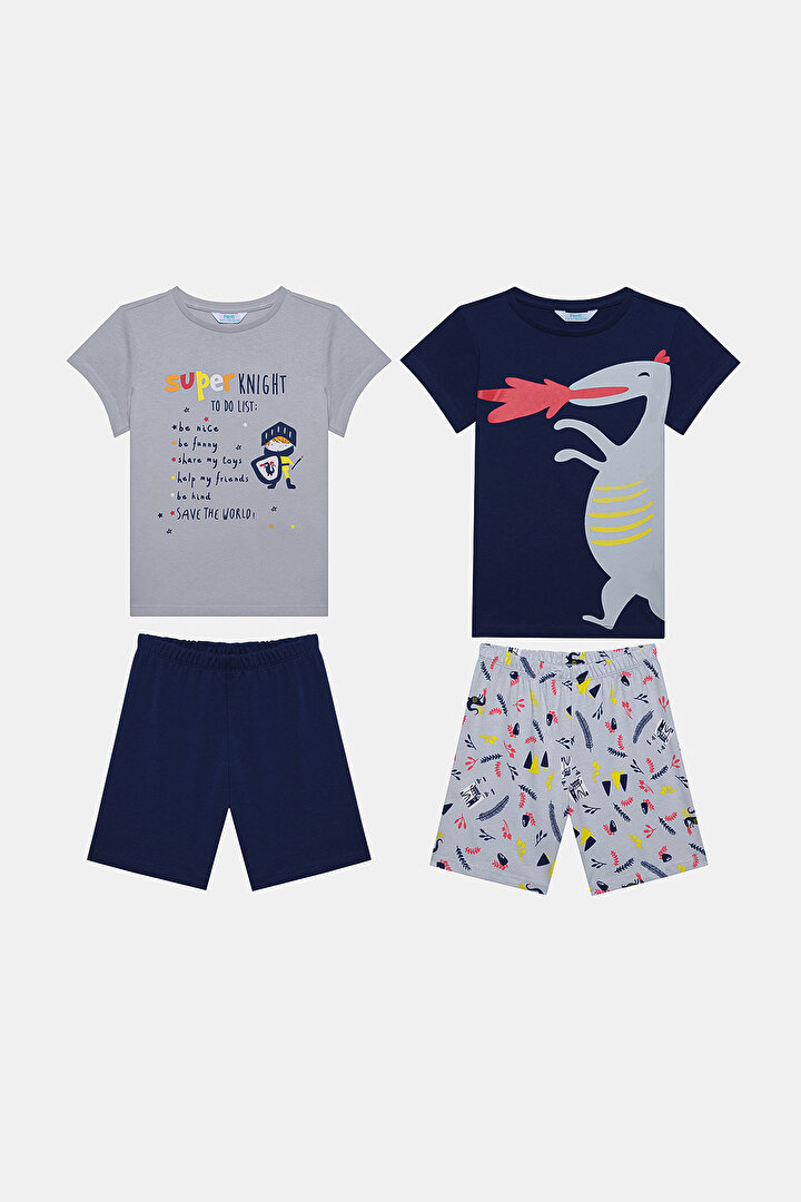 Boys Superknight 2in1 Multi Colour PJ Set - 1