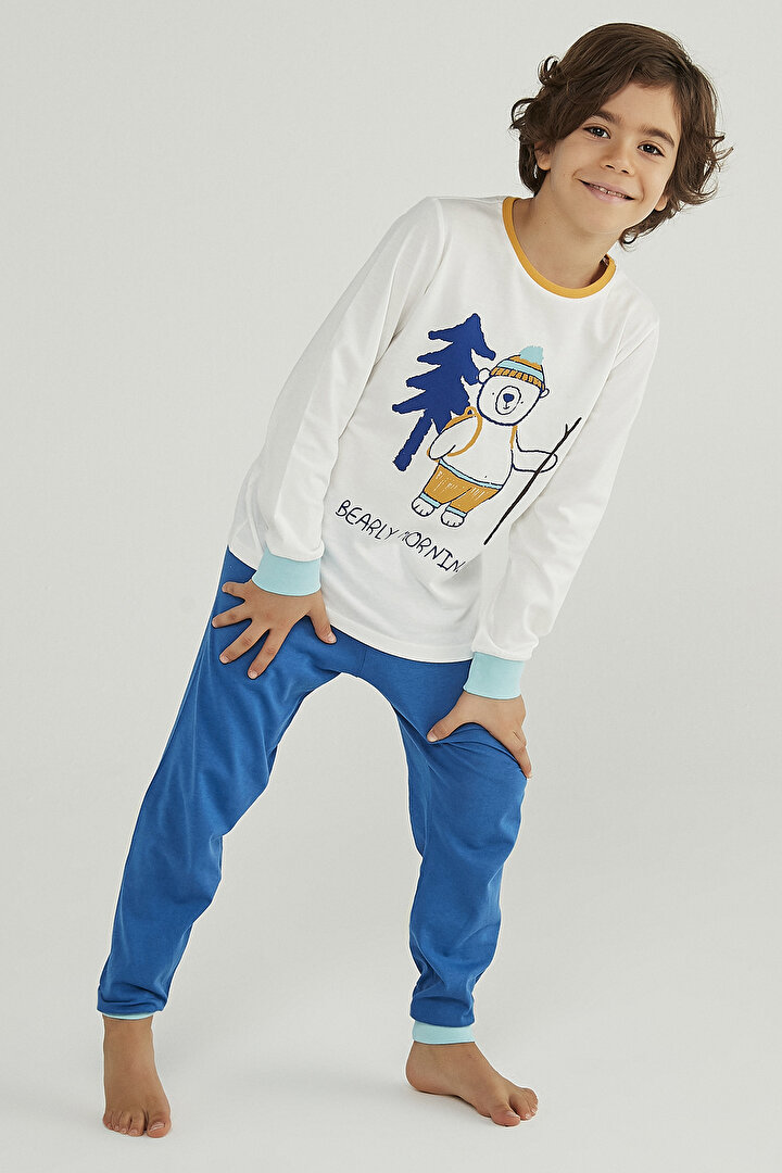 Erkek Çocuk Bearly 4Lü Pijama Takımı - 2