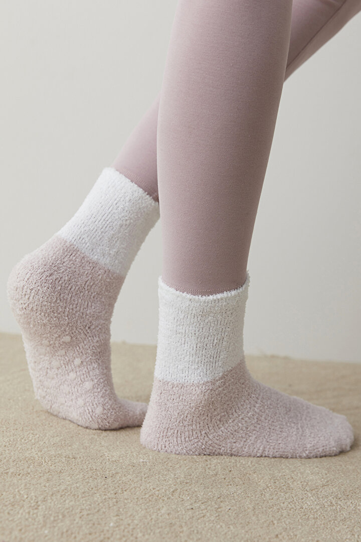 Pink Cozy Soket Çorap - 1