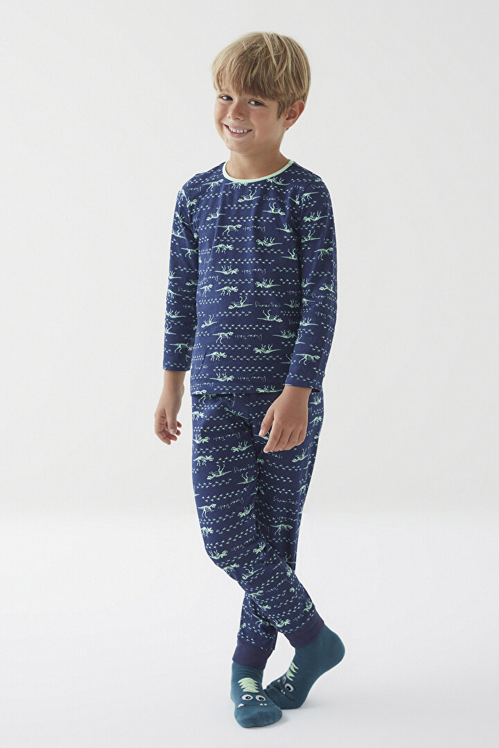 Erkek Çocuk Skeleton 4lü Pijama Takımı - 2
