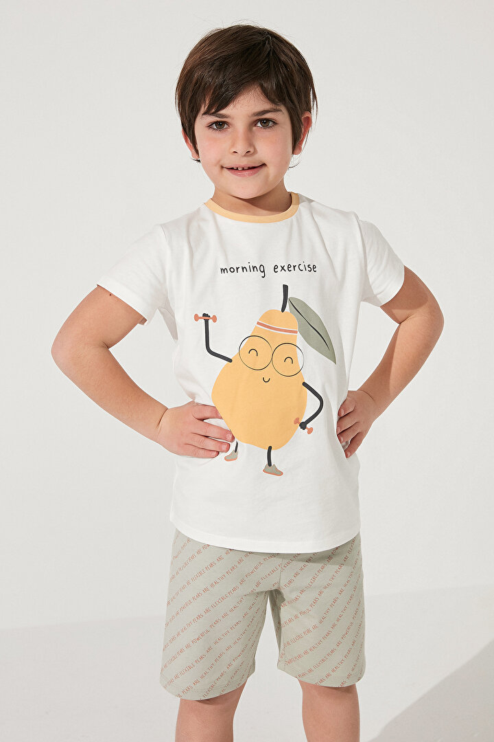 Erkek Çocuk Veg-t Pear 2li Pijama Takımı - 2