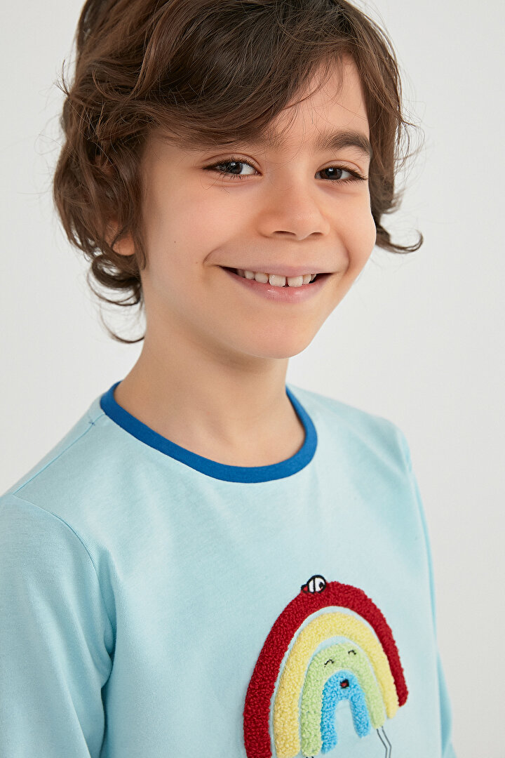 Erkek Skater Rainbow LS 2Li Pijama Takımı - 4