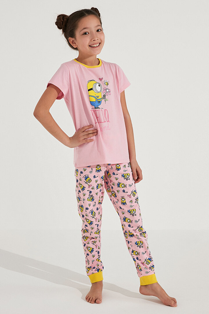 Kız Çocuk Lic Minions 2li Pijama Takımı - 1