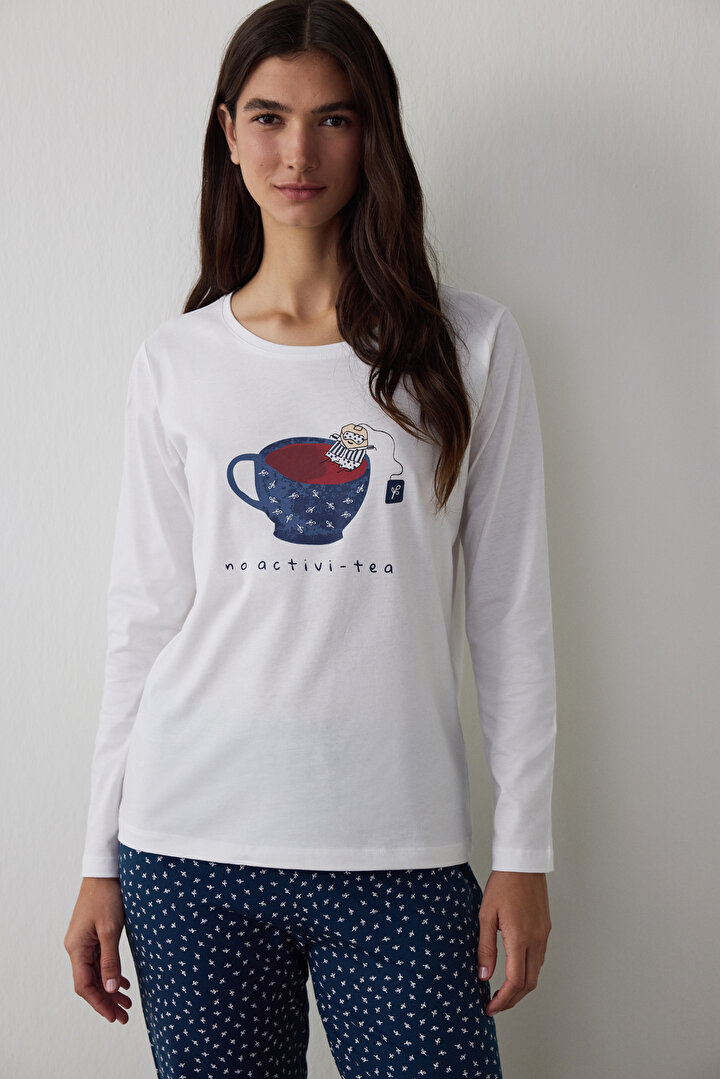 Koyu Petrol Rengi Activitea Pantolon Pijama Takımı - 2