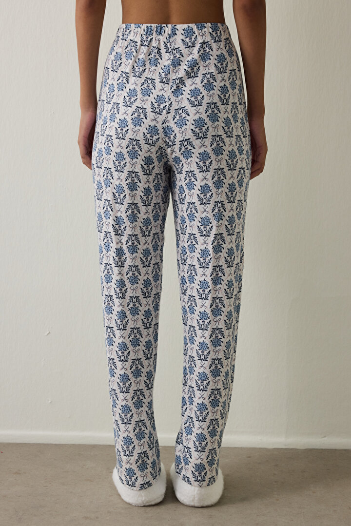Çiçekli Tea Time Termal Etkisi Pijama Altı - 2