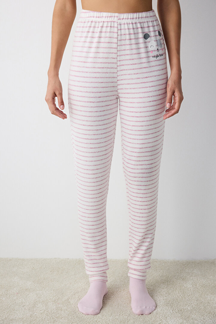 Maybe Later Striped Lilac Pants - 2